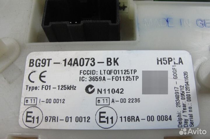 BG9T-14A073-BK BCMi BCM GEM Ford + привязка