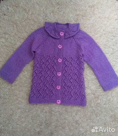 Детский вязаный комплект