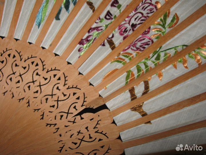 Антикварный японский веер