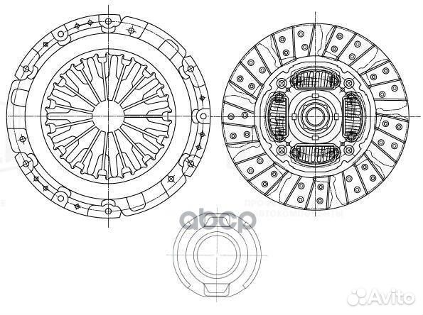 Сцепление в сборе для а/м Mitsubishi L200