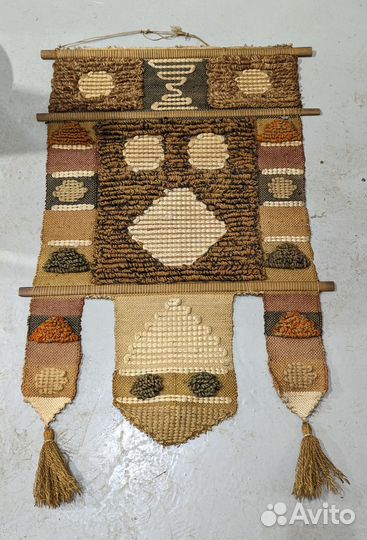 Настенное панно гобелен в стиле бохо, ручная работ