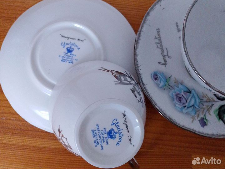 2 Чайные пары на серебряную свадьбу