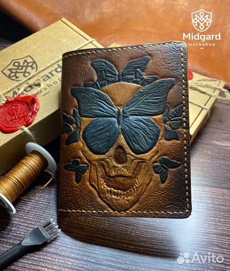 Обложка на паспорт из натуральной кожи