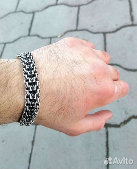 Серебряный браслет император новый 925 пробы