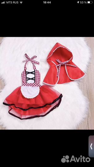 Прокат продажа костюм красной шапочки для малышки