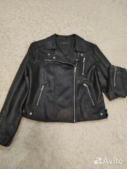 Куртка кожаная женская демисезонная