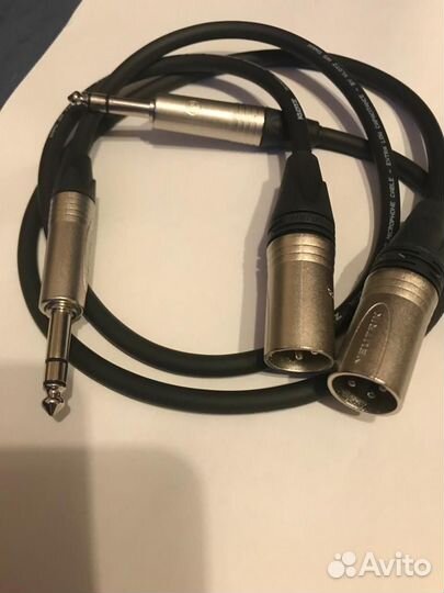 Neutrik стерео jack 6,3mm на XLR папа Кабель klotz