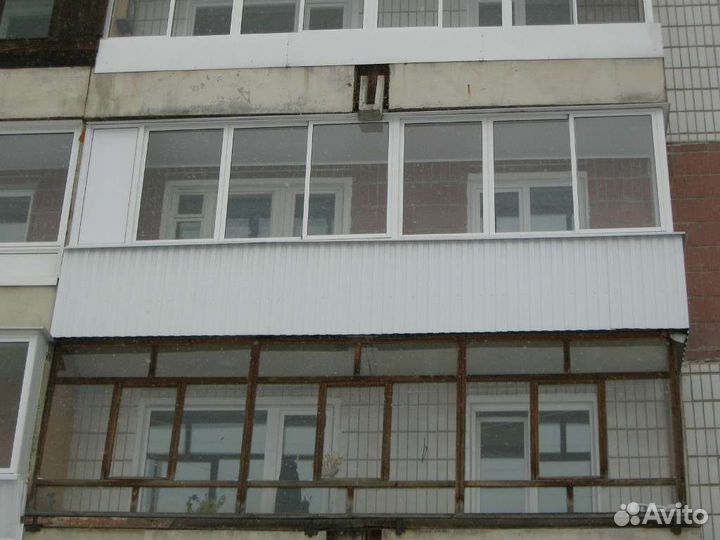 Балкон пластиковый от пола до потолка с отделкой