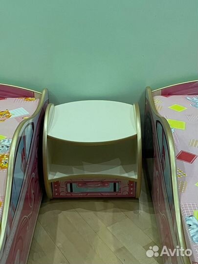 Детская кровать машина с матрасом