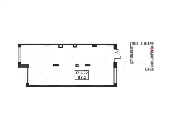 Аренда, торговое помещение, площадь 87.5 кв.м