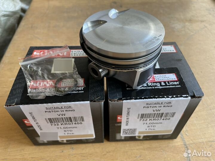 Поршень с кольцами VW 1,2 TSI бензин 71,0 std