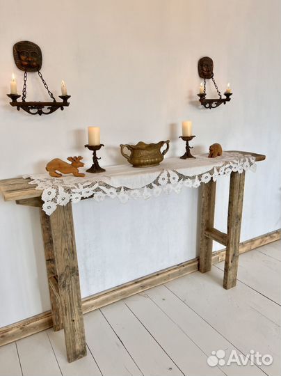 Консоль из 300 летней доски, Рустик