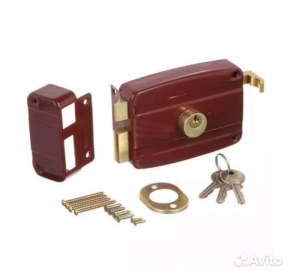 Замок дверной накладной новый