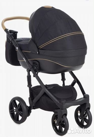 Коляска adamex 3 в 1 черная