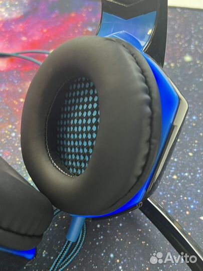 Игровые наушники с микрофоном проводные