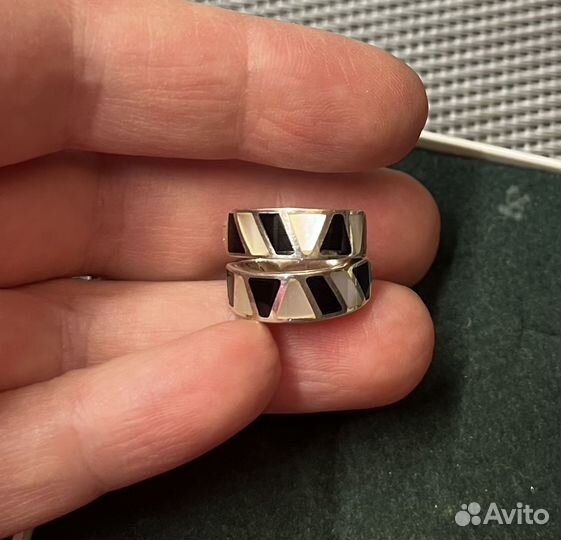 Серебряные серьги, кольца