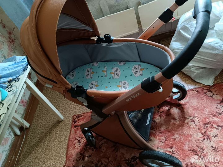Коляска 2 в 1 эко кожа