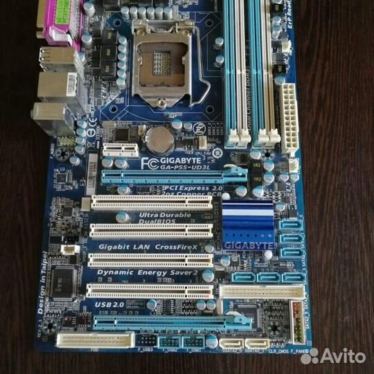 Материнская плата Gigabyte ga p55 ud3l + i3-530