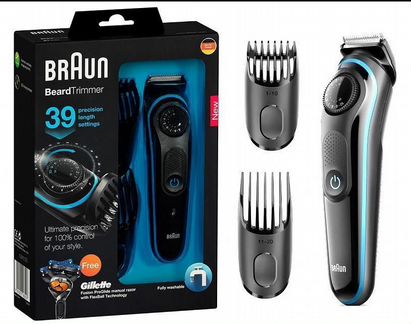 Триммер Braun BT3040 для бороды + бритва (Новый)