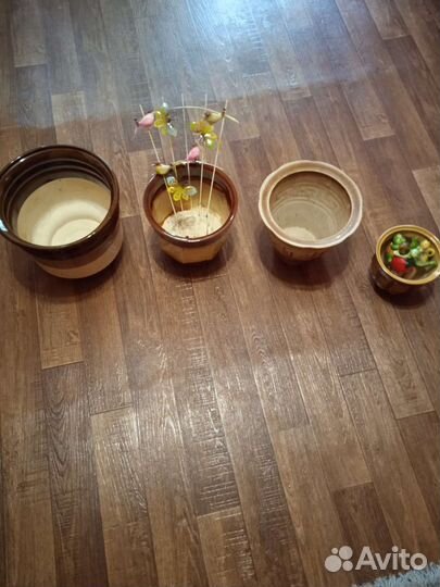 Керамические горшки цена за 4 шт