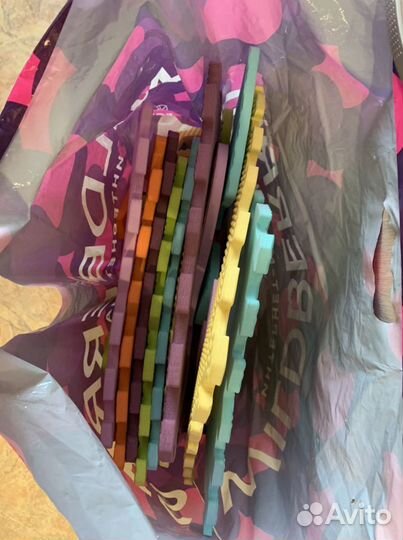 Детский игровой коврик-пазл Транспорт 1х31х31 см