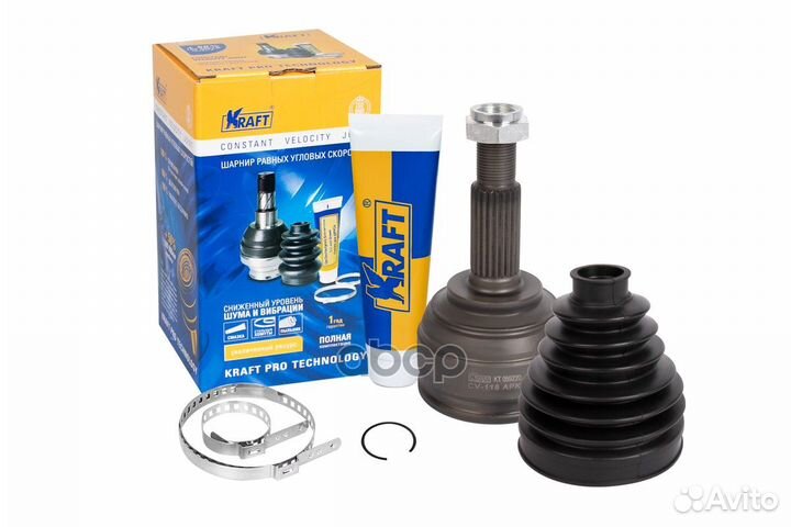 ШРУС nissan note 06- 1.4/1.6 наруж. kt059220 Kraft