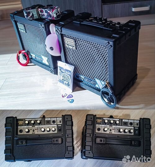 Roland Cube 15X + Ремень, Струны (Комбоусилитель)
