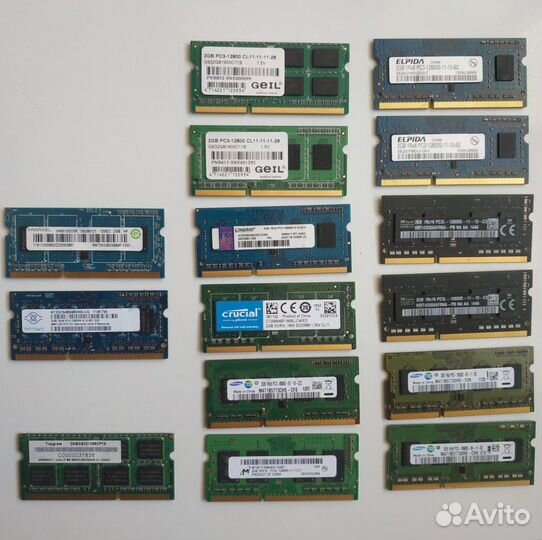 Оперативная память 2-4-8GB DDR3-DDR4 SO-dimm