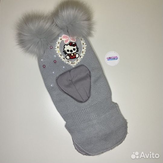 Шапка шлем для девочки 4/6 лет