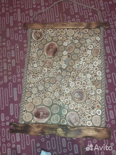 Панно из можжевельника