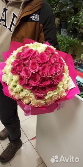 Цветы букеты 101 Роза. Калуга и Область