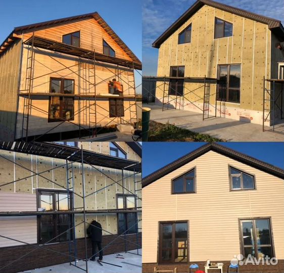 Монтаж сайдинга фасадные работы Отделка кровли