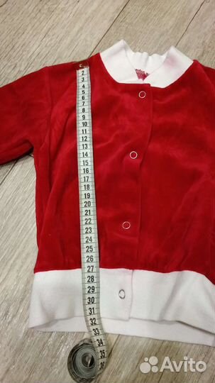 Костюм красный для ребенка деда мороза новый год