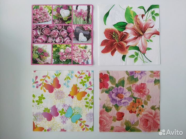 Трехслойные салфетки для декупажа