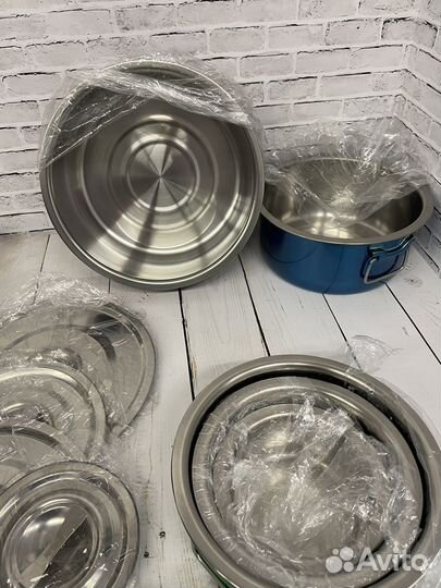 Набор кастрюль для маринада 1л,2л,4л,6л,9л