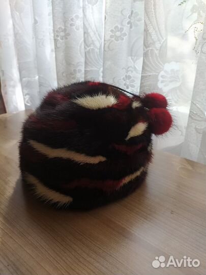 Шапка норковая натуральная