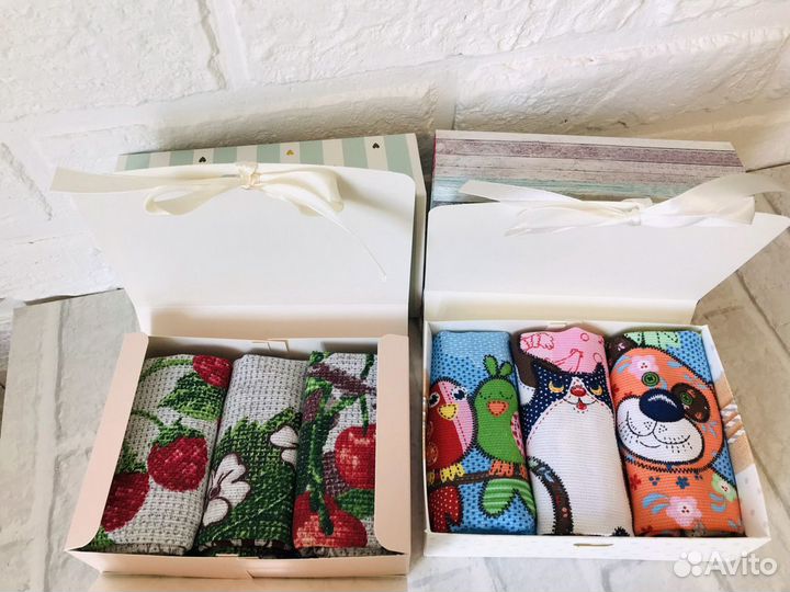 Льняные кухонные полотенца и салфетки, новые