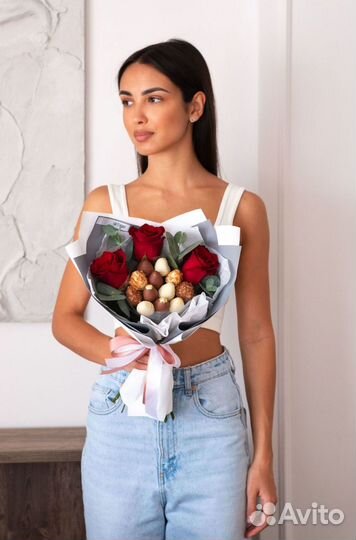 Букеты с клубники в шоколаде