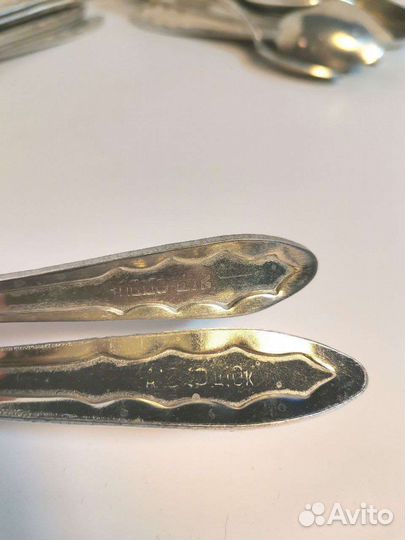 Алюминиевые вилки и чайные ложки СССР новые
