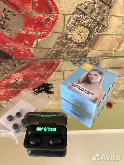 Беспроводные наушники Power Bank TWS F9