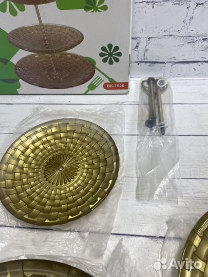 Ваза для фруктов трехъярусная Bekker BK-7526