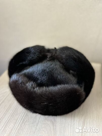 Норковая шапка мужская ушанка 59