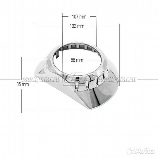 Бленда (маска) Вариант № 7 для линз