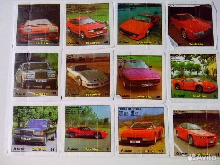 Вкладыши от жвачек 90-х