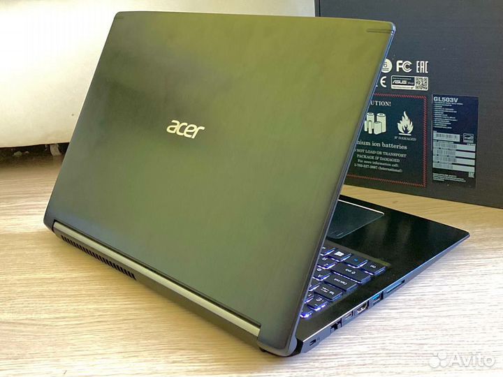 Игровой ноутбук Acer 15.6 i5/GTX1050ti/16Ram