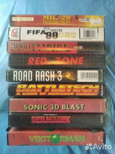 Sega картриджи 90х