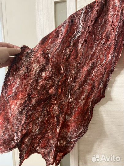 Шарф валяный ручная работа