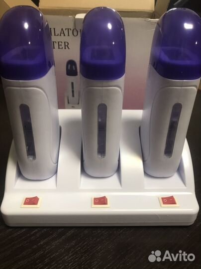 Воскоплав для картриджей тройной новый