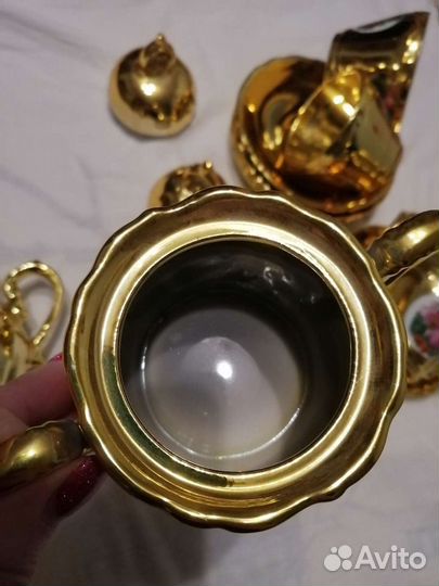 Кофейный сервиз Мадонна золотой Япония