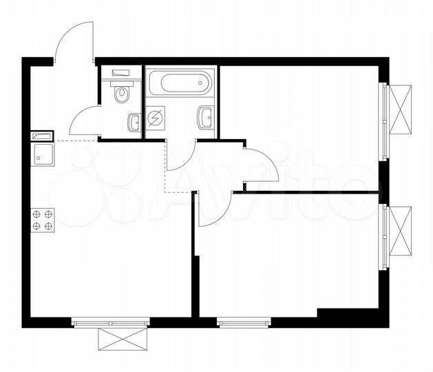 2-к. квартира, 50,6 м², 13/15 эт.